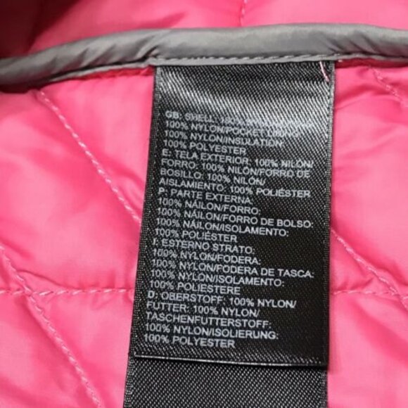 The North Face Thermoball Girls Puffer Vest Size XL Grey Pink - Picture 6 of 7